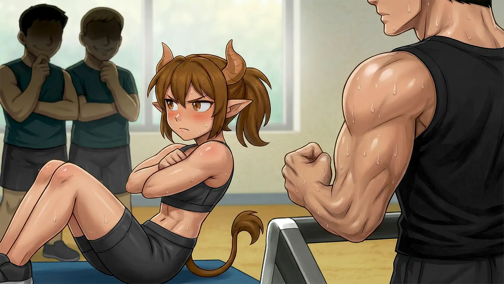 【日系SLG/AI汉化/沙盒】怪物女孩健身房0.10.8bDemo AI汉化版【PC+安卓/0.5G/更新】