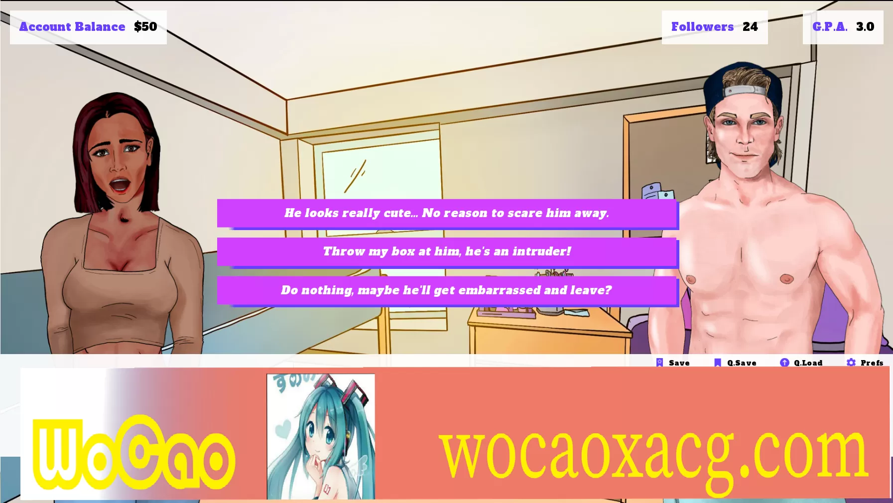 [欧美SLG/汉化/2D] 大学热潮 College Craze v0.6 汉化版 [百度][百度][2G]』