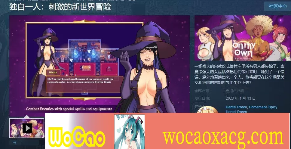 [欧美RPG/中文]独自一人：刺激的新世界冒险 官方中文步兵版+全回想[新作][650M/百度]』
