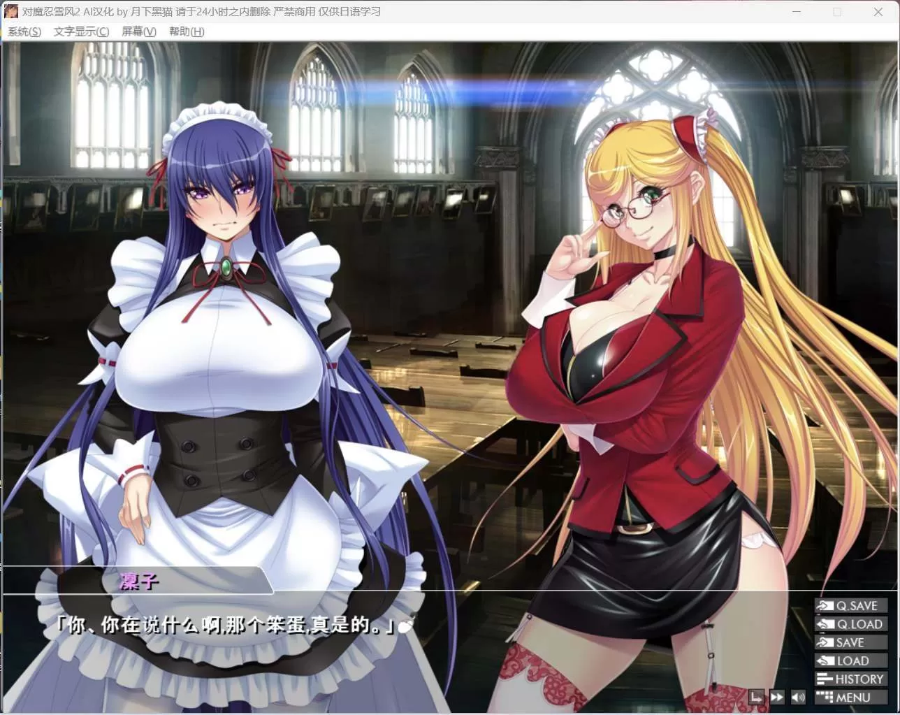 【精品ADV汉化】[黑Lilith]对魔忍雪风2【安卓+PC】AI精翻汉化版+存档【新汉化1.6G】