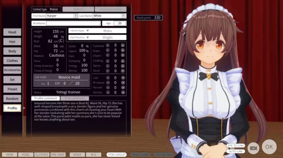 【3D互动/i社/动态/官中】3D定制女仆 V1.12 官方中文 [3.70G]