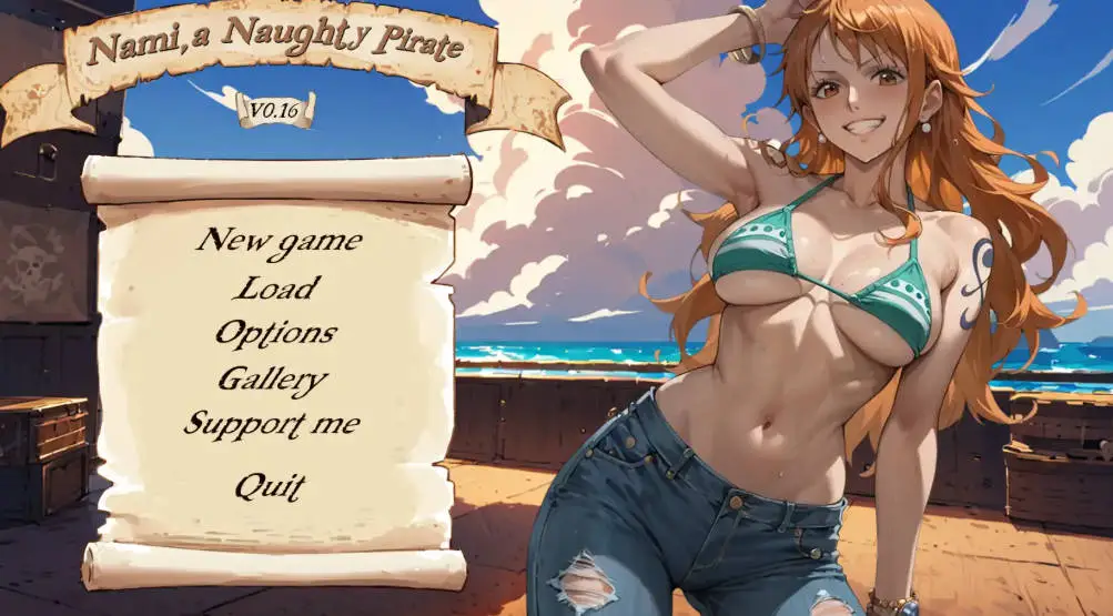 【日系SLG/AI汉化/同人】顽皮海盗娜美v0.16(Nami, a Naughty Pirate ) AI汉化版【PC+安卓/1.47G/更新】