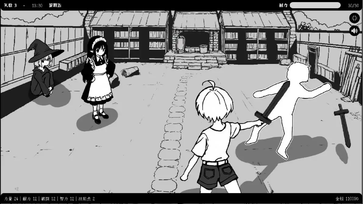 【亚洲SLG/官中/黑白】 异界撩妹大冒险1.0.2 官方中文版【PC/0.23G】