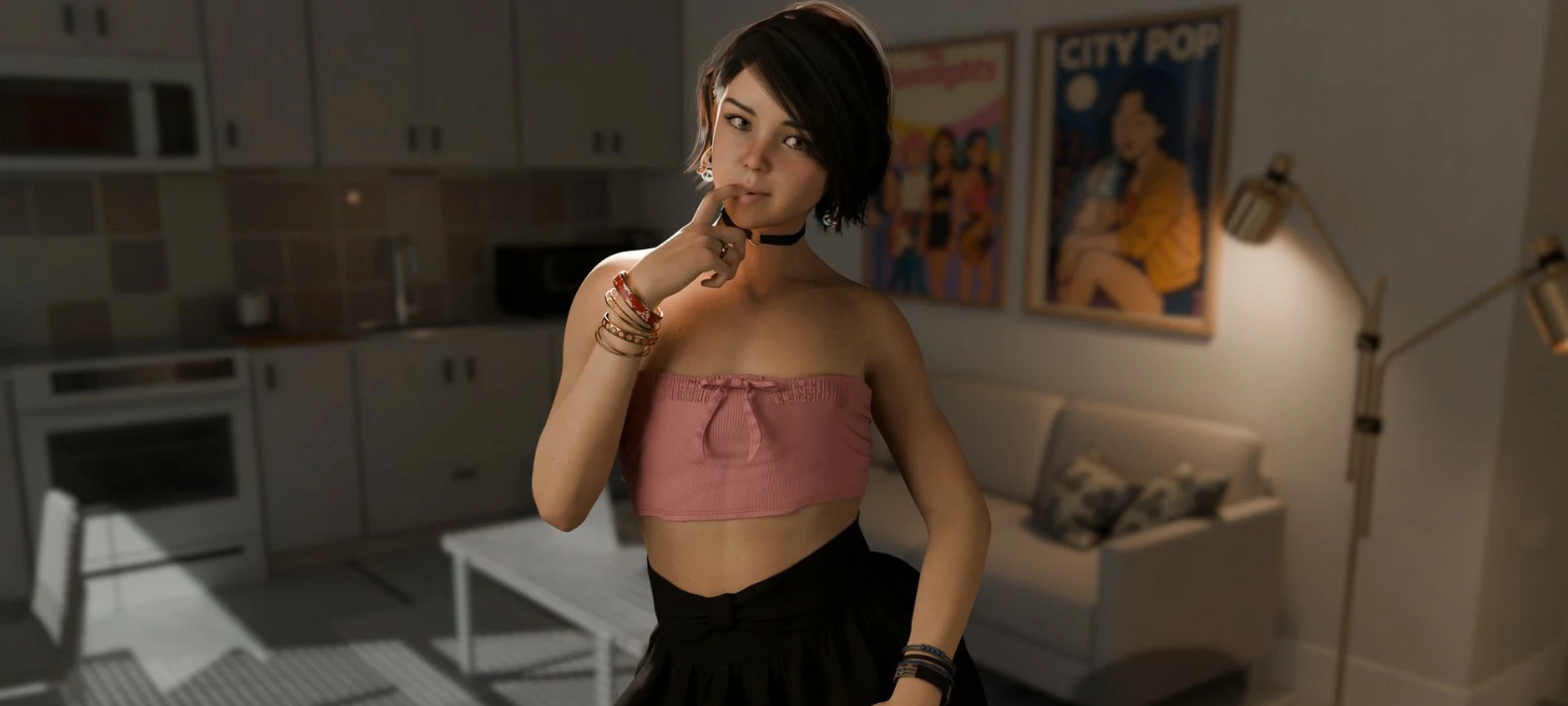 甜美偏差 0.4 PC/安卓首发 | 欧美SLG 伪娘 AI汉化 1G下载