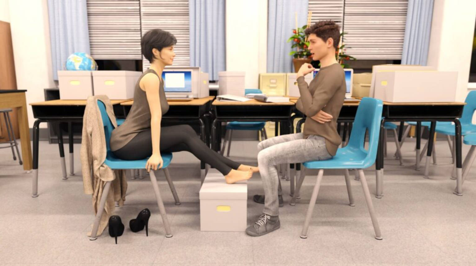 学院情缘 v1.8.5 汉化下载 - 精品SLG 校园恋爱 PC/安卓