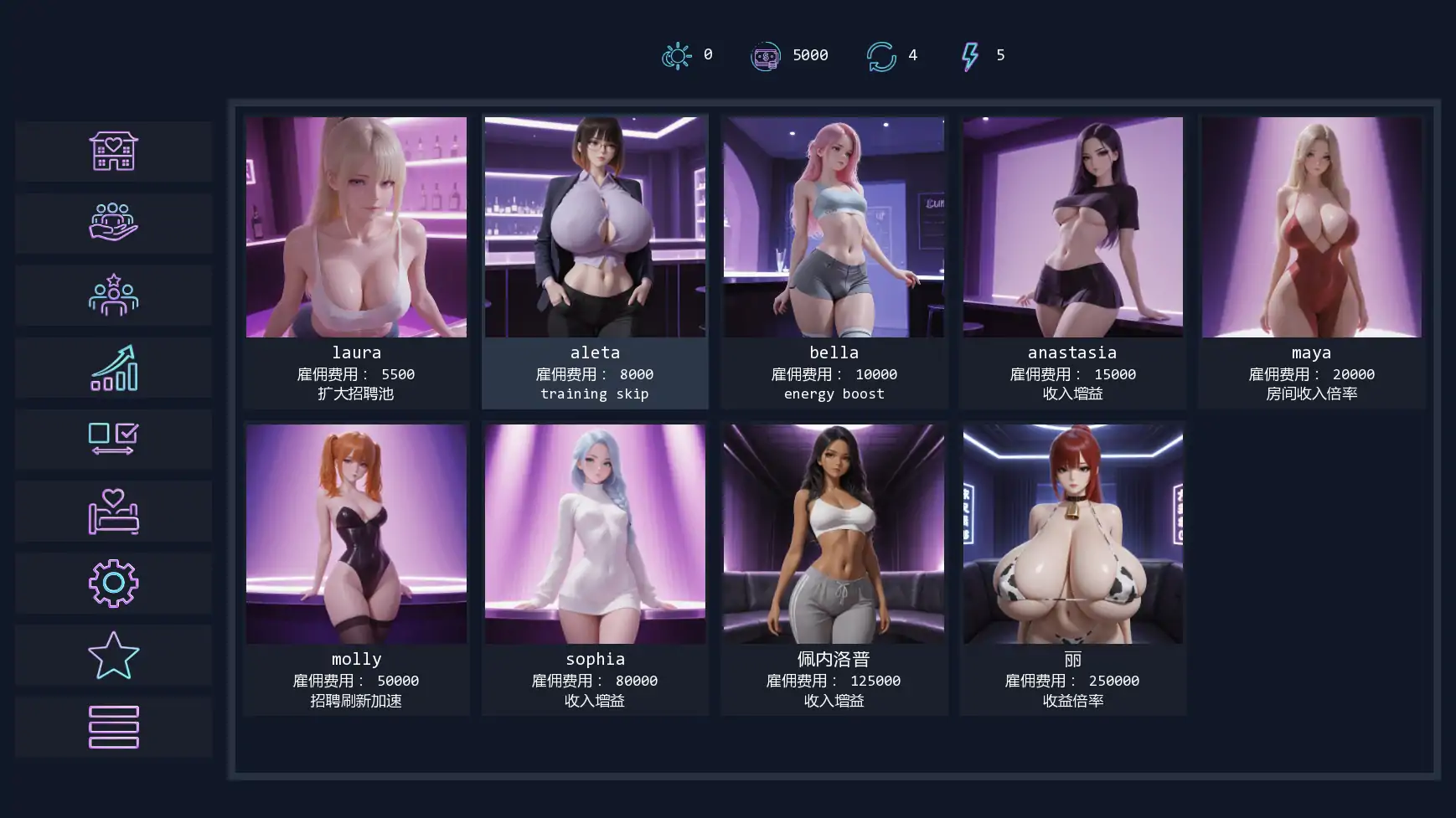 青楼污秽 Update9 AI汉化版 PC/安卓下载 - 欧美SLG管理