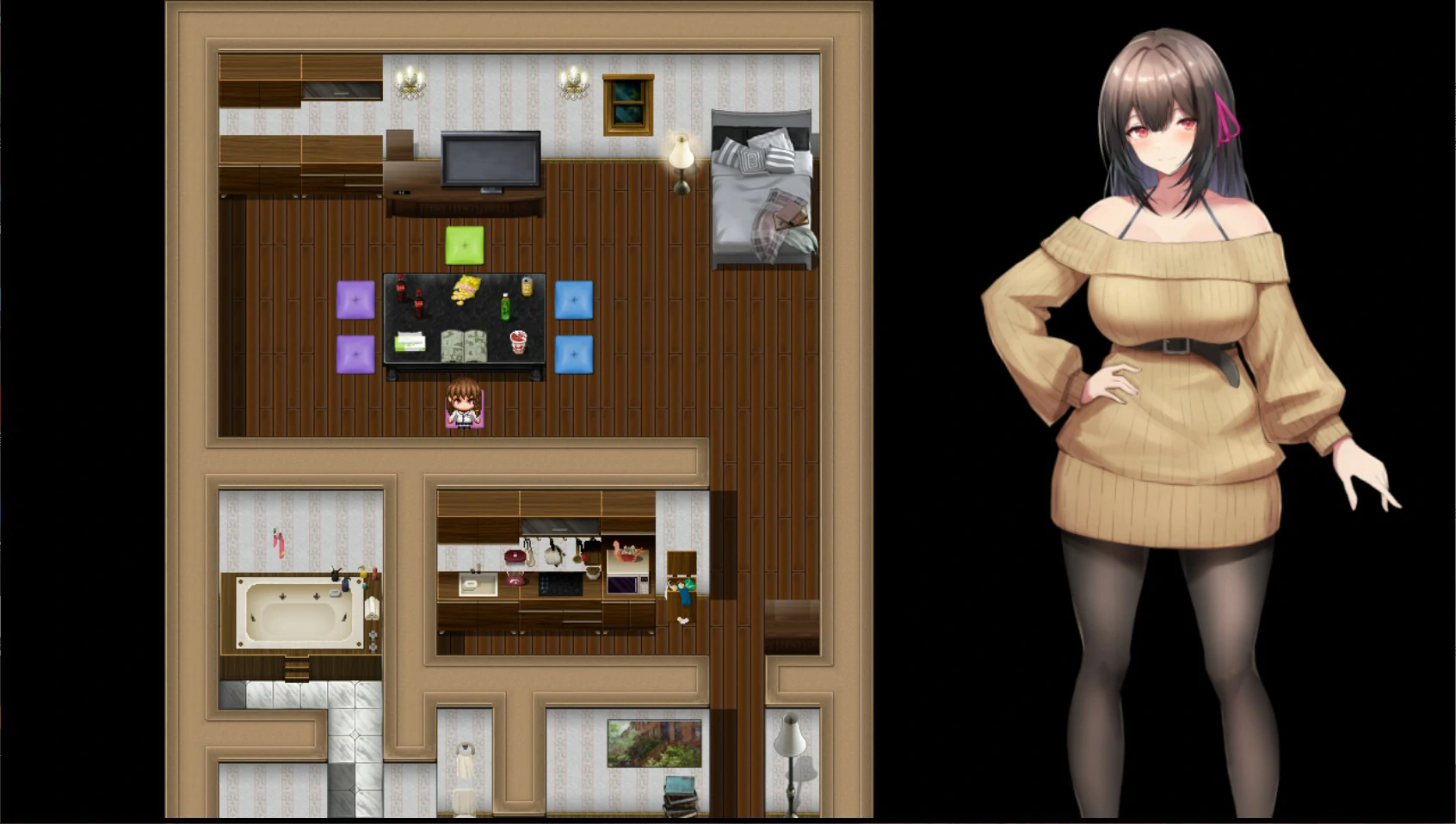 女大学生深夜露出 DX｜官方中文版 PC 日系RPG 露出题材