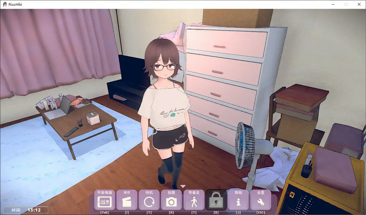 理想的家里蹲生活 V1.2.1 官中版 - 父女同居 SLG 养成汉化下载