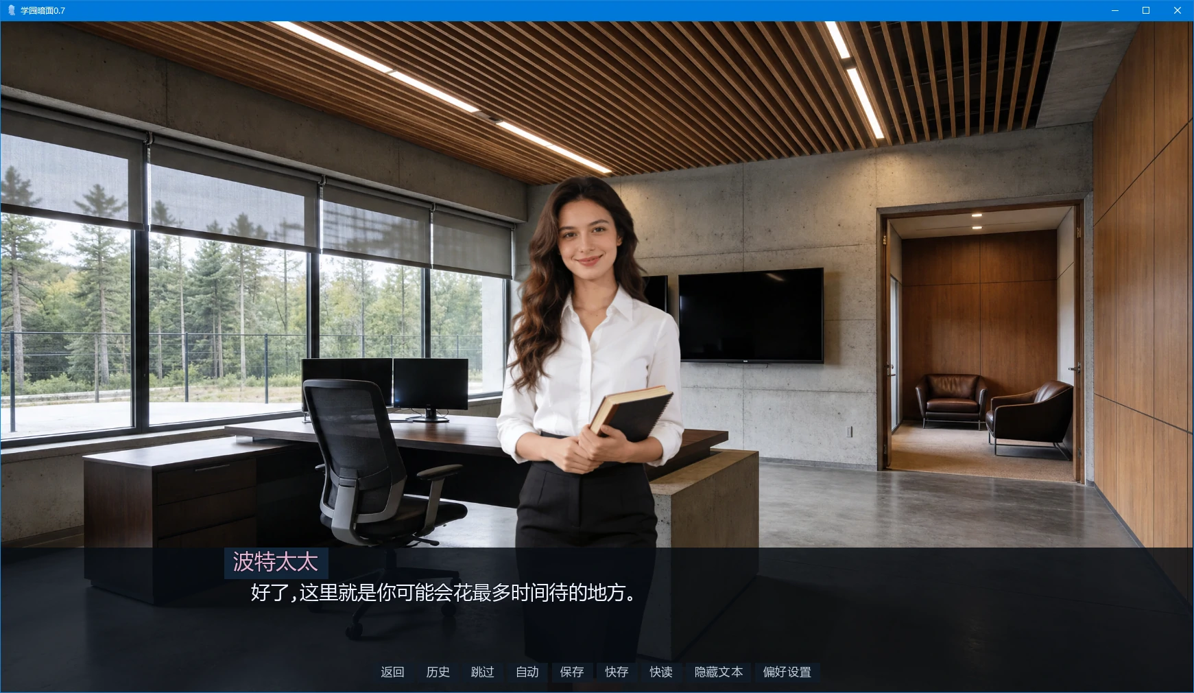 学园暗面 0.7 AI汉化版 - 欧美真人SLG PC/安卓下载 (3.3G)