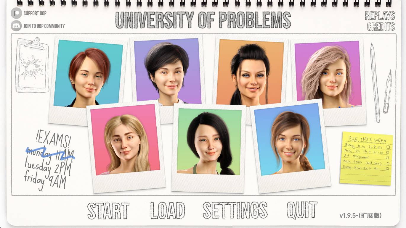 学院情缘 v1.9.5 汉化版 | 欧美SLG 动态养成 PC/安卓下载